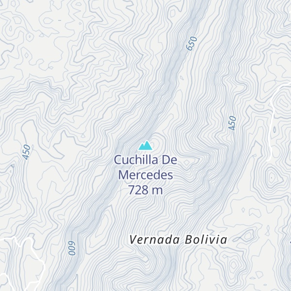 Map of Cuchilla De Mercedes