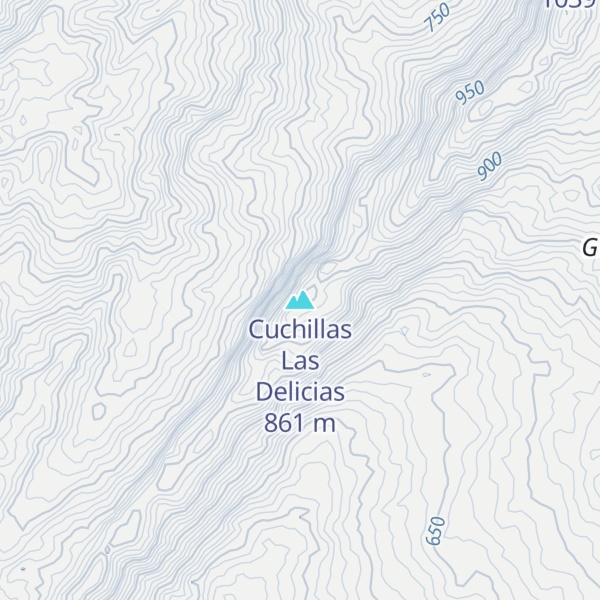 Map of Cuchillas Las Delicias