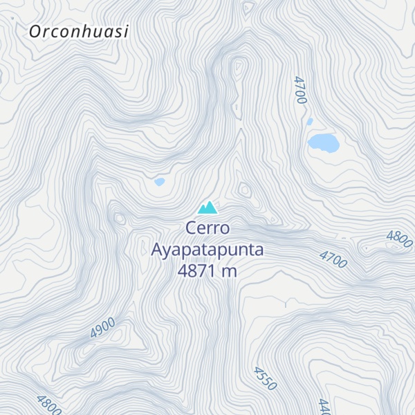 Map of Cerro Ayapatapunta