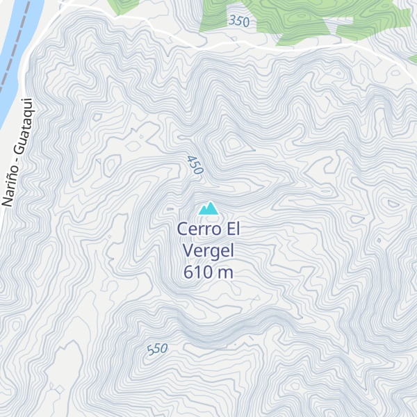 Map of Cerro El Vergel