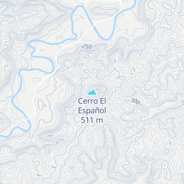 Map of Cerro El Español