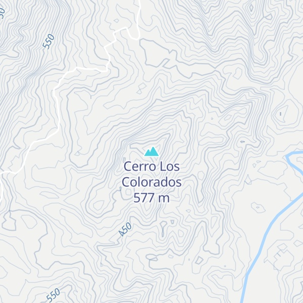 Map of Cerro Los Colorados