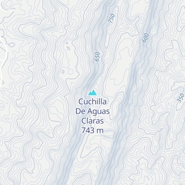 Map of Cuchilla De Aguas Claras