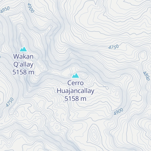 Map of Cerro Huajancallay