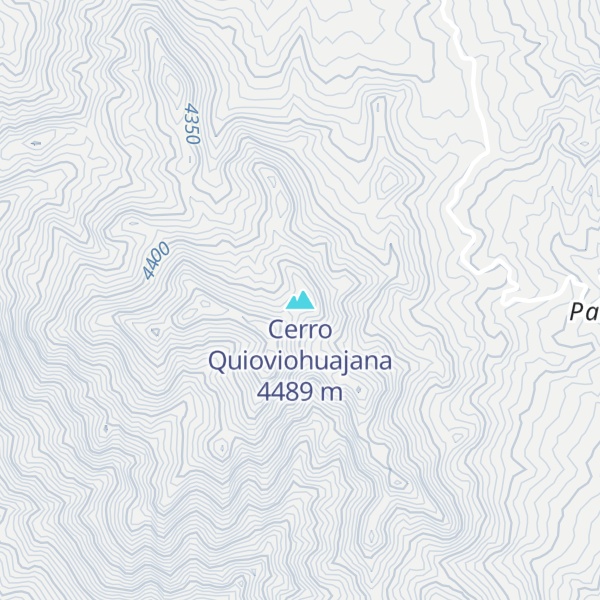 Map of Cerro Quioviohuajana
