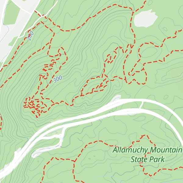 Map of Allamuchy Mountain