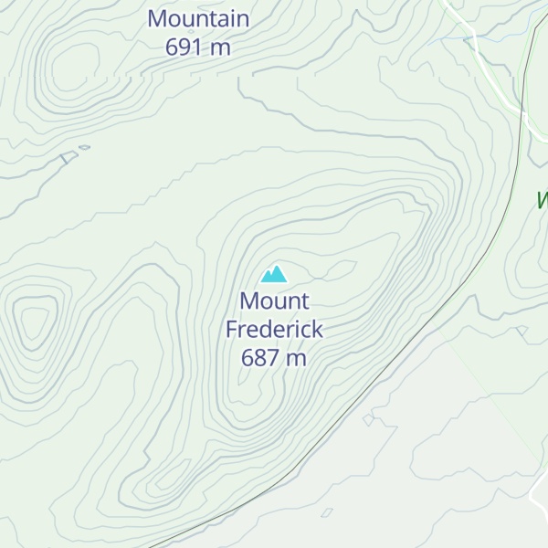 Map of Mount Frederick