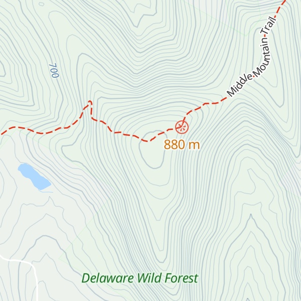 Map of Middle Mountain