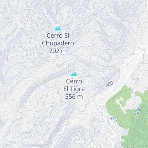 Map of Cerro El Tigre
