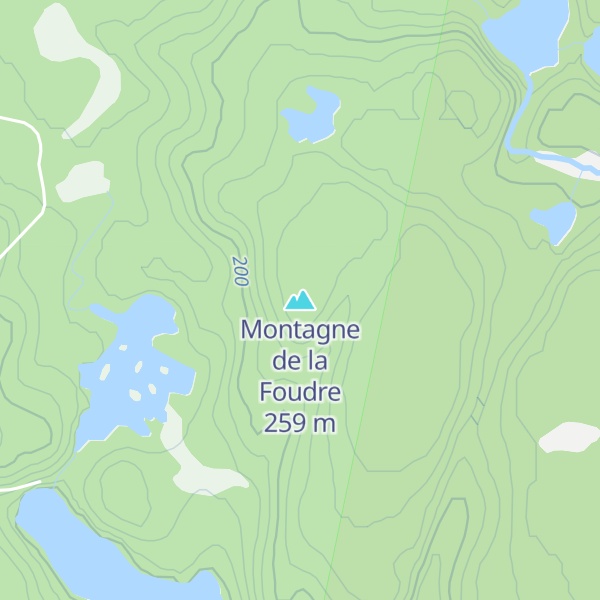 Map of Montagne de la Foudre