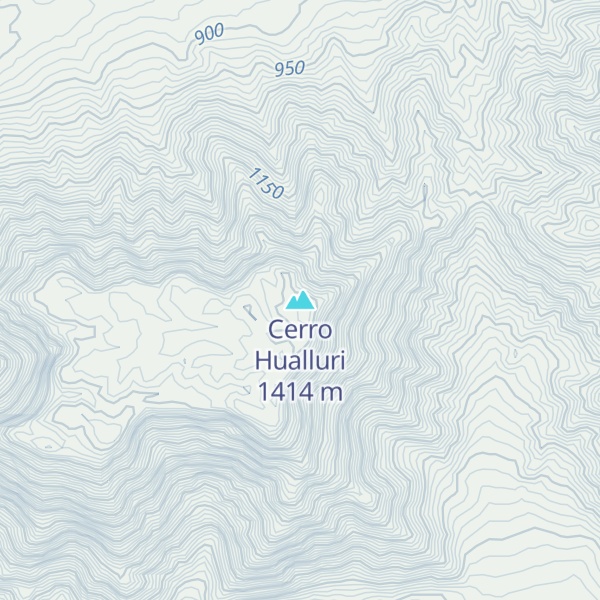 Map of Cerro Hualluri