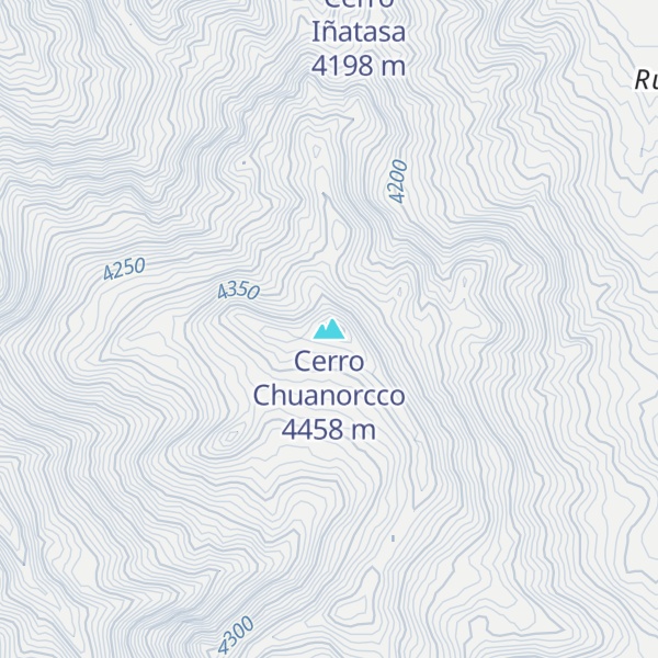 Map of Cerro Chuanorcco