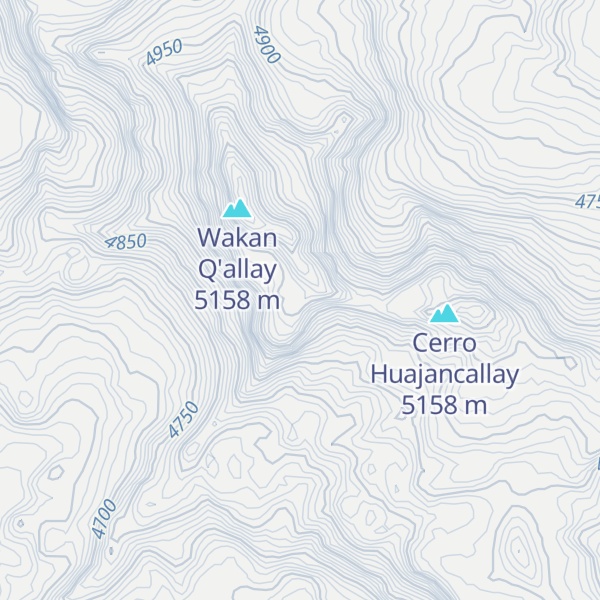 Map of Cerro Sara Sara