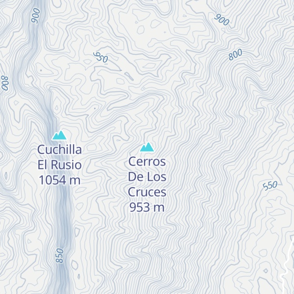 Map of Cerros De Los Cruces