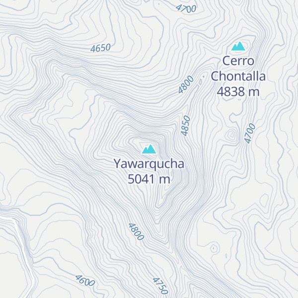 Map of Yawarqucha