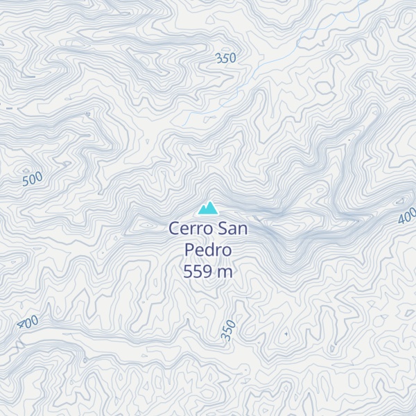 Map of Cerro San Pedro