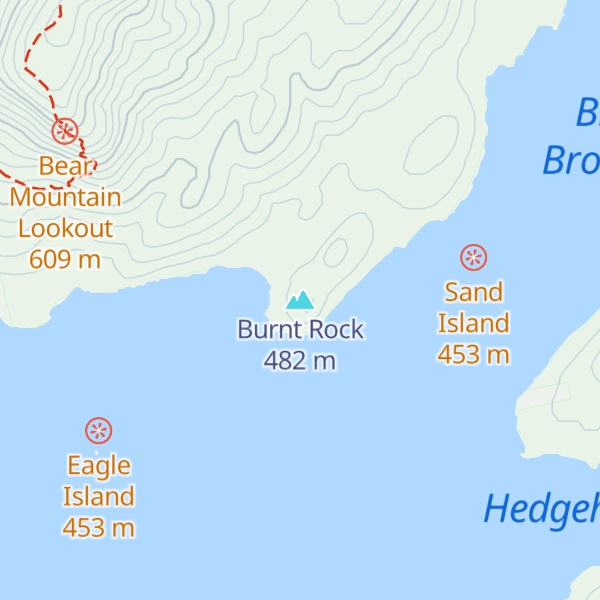 Map of Burnt Rock