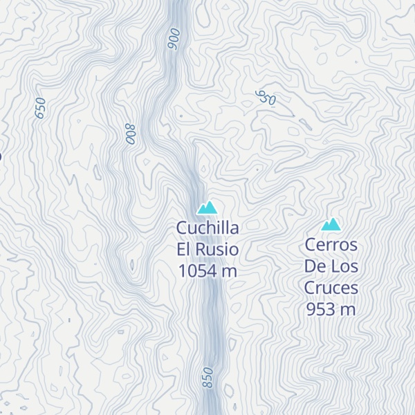 Map of Cuchilla El Rusio