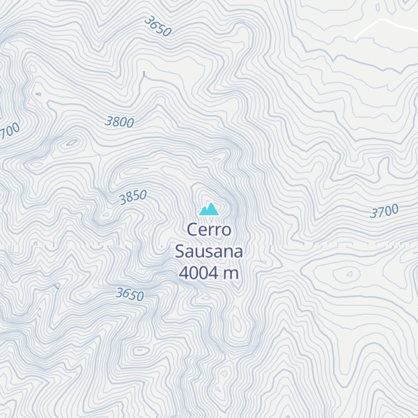 Map of Cerro Sausana