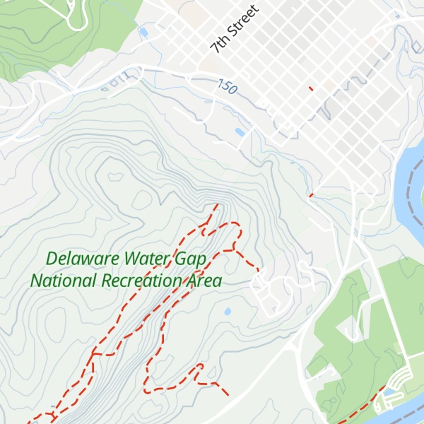 Map of The Milford Knob