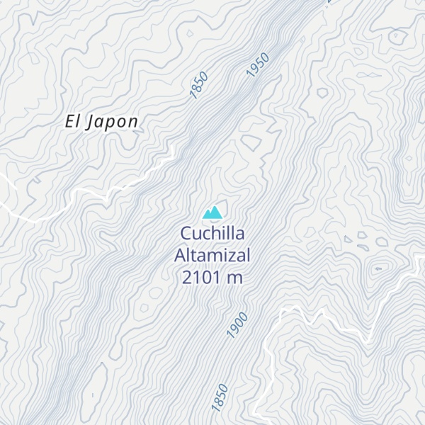 Map of Cuchilla Altamizal