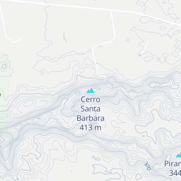 Map of Cerro Santa Barbara