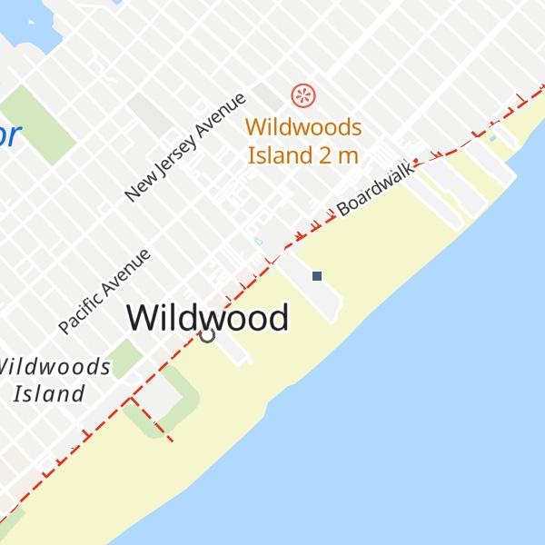 Map of Wildwood Tourist Info Center
