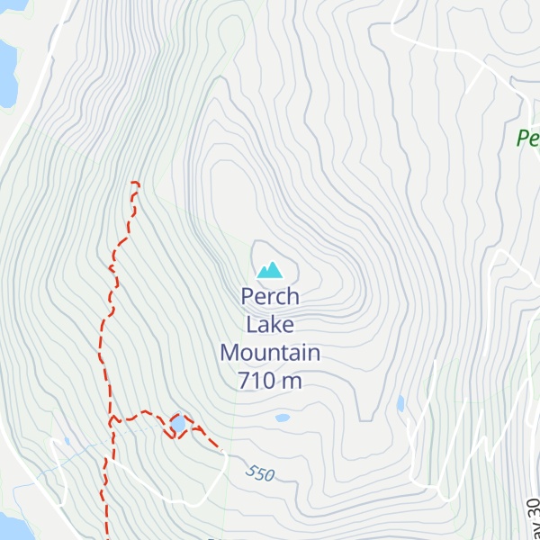 Map of Perch Lake Mountain