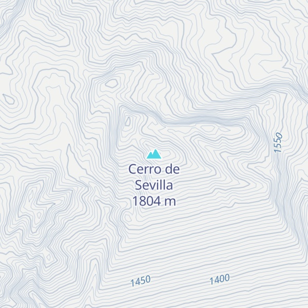 Map of Cerro de Sevilla