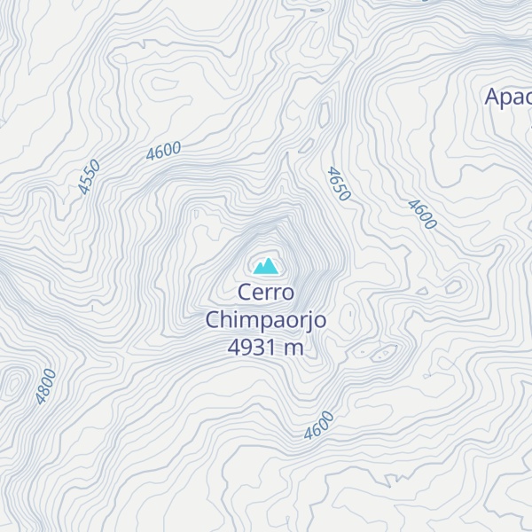 Map of Cerro Chimpaorjo