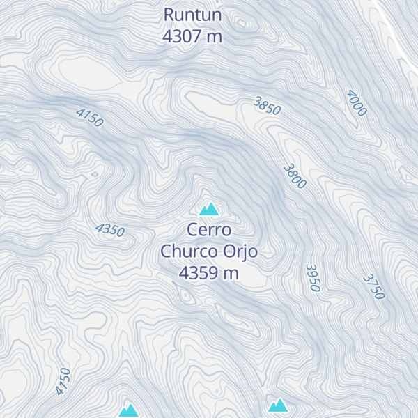 Map of Cerro Churco Orjo