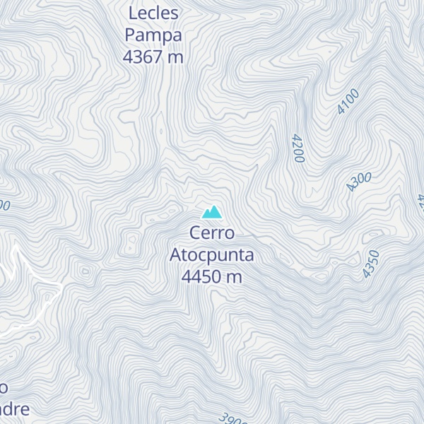 Map of Cerro Atocpunta