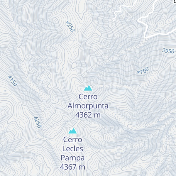 Map of Cerro Almorpunta