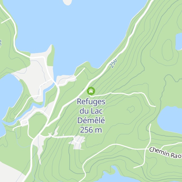 Map of Refuges du Lac Démêlé