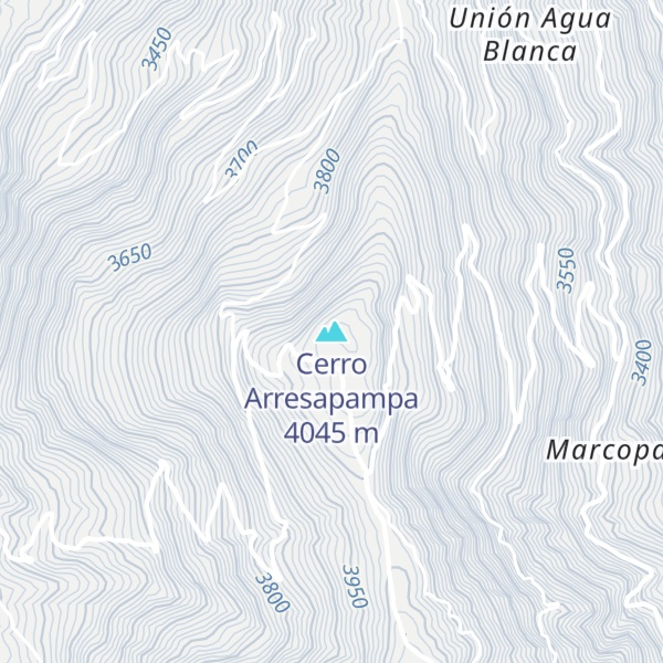 Map of Cerro Arresapampa