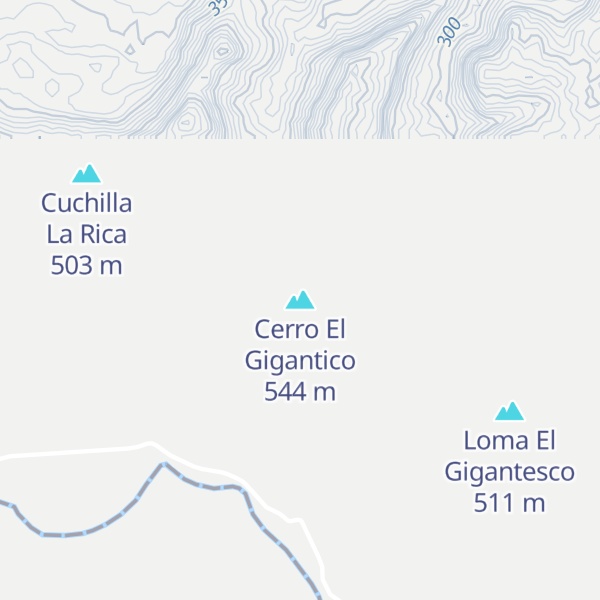 Map of Cerro El Gigantico