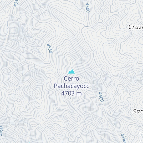 Map of Cerro Pachacayocc