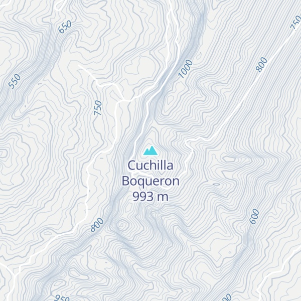 Map of Cuchilla Boqueron