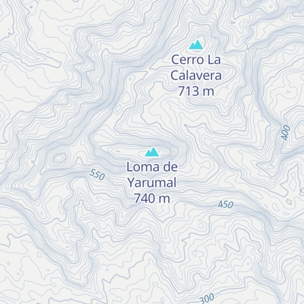 Map of Loma de Yarumal