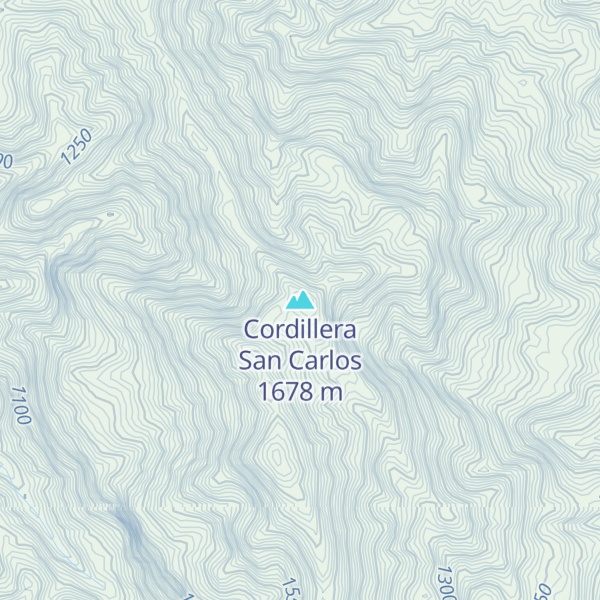 Map of Cordillera San Carlos