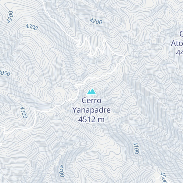 Map of Cerro Yanapadre
