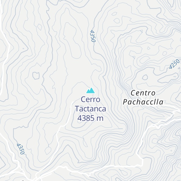 Map of Cerro Tactanca
