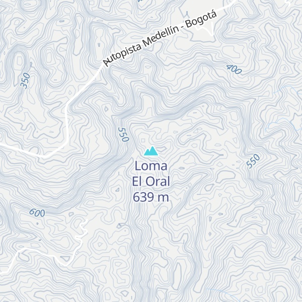 Map of Loma El Oral