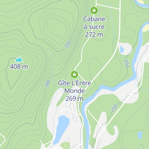 Map of Gîte L’Entre Monde