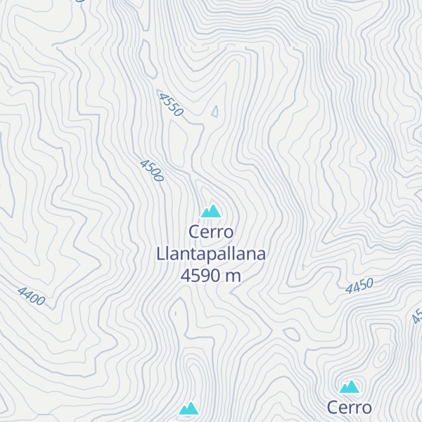 Map of Cerro Llantapallana