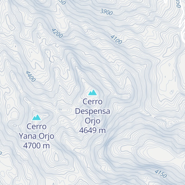 Map of Cerro Despensa Orjo