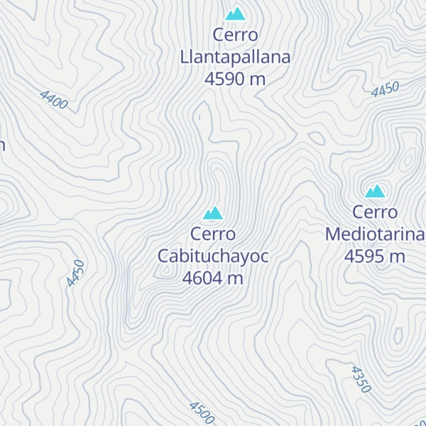 Map of Cerro Cabituchayoc