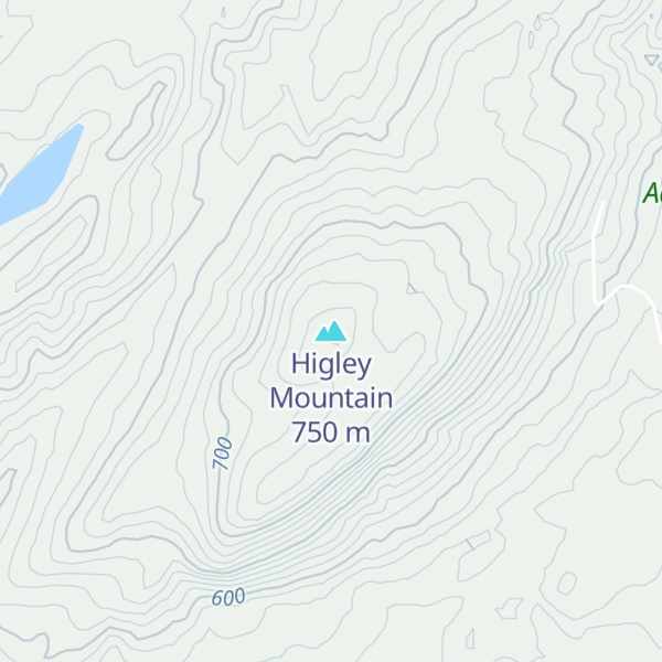 Map of Higley Mountain