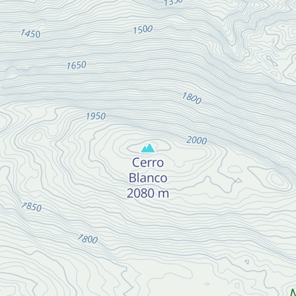 Map of Cerro Blanco
