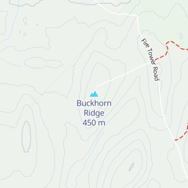 Map of Buckhorn Ridge